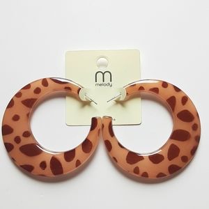 Melody Big Acrylic Hoop Earrings